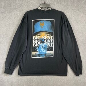 Port‎ & Company Big Sexy By Bartolo Mens Black Long Sleeve T Shirt Large